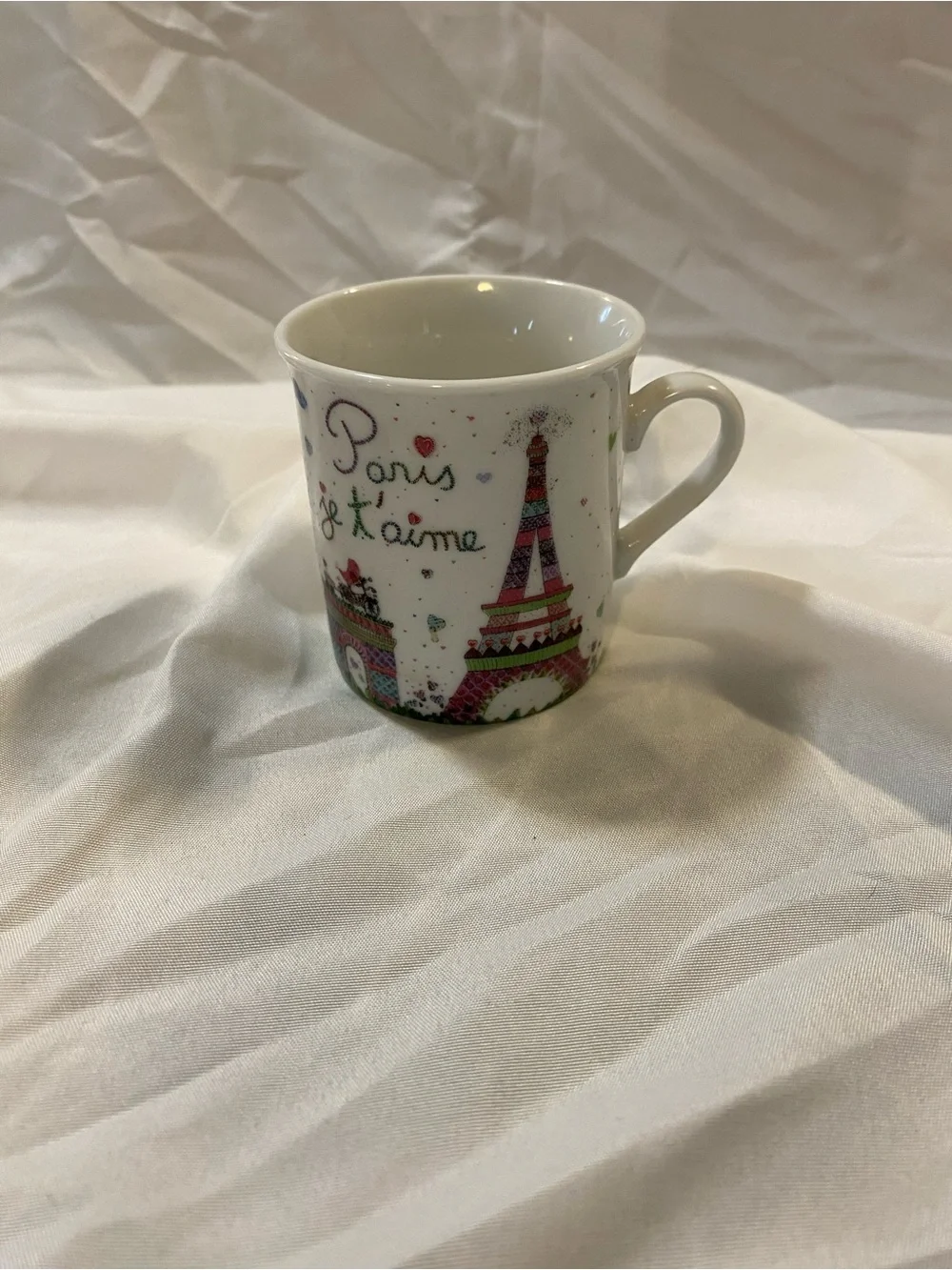 Paris Je T'aime Decorative Ceramic Espresso Mug Eiffel Tower Design - Picture 1 of 4